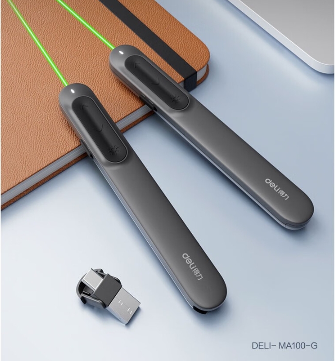 Image %e5%be%97%e5%8a%9b deli %e6%bf%80%e5%85%89%e7%ac%94  %e7%bb%bf%e5%85%89 %e6%b7%b1%e7%81%b0ma100 g